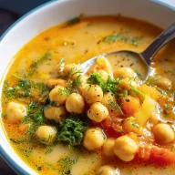 Easy Greek Chickpea Soup