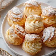 Eggnog Cream Puffs