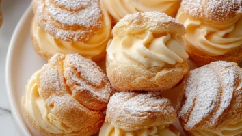 Eggnog Cream Puffs