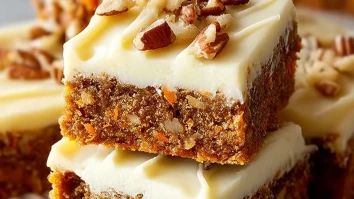 Decadent Carrot Cake Bars with Cream Cheese Frosting