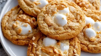 Soft and Chewy Fluffernutter Cookies
