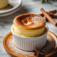 Eggnog Soufflé With Holiday Spices