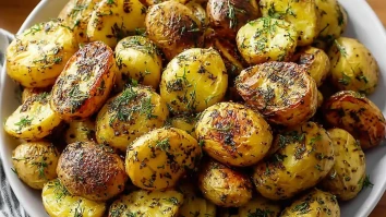 Golden Herb Roasted Baby Potatoes
