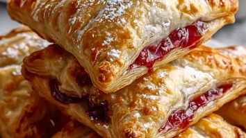 Homemade Cherry Puff Turnovers
