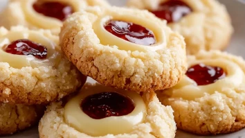 Mouthwatering Cheesecake Thumbprint Cookies