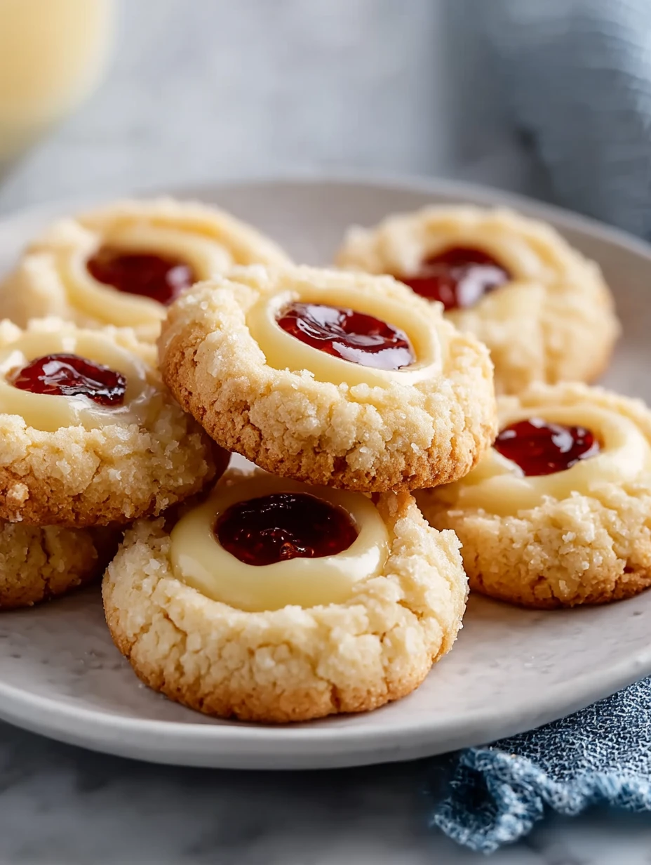 Mouthwatering Cheesecake Thumbprint Cookies