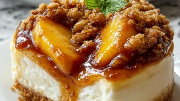 Peach Cobbler Cheesecake Fusion