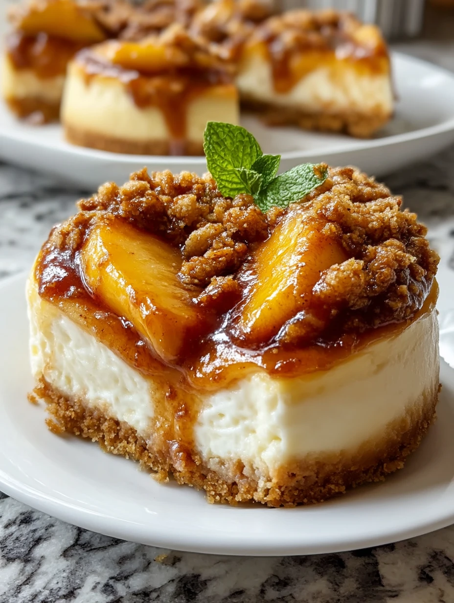 Peach Cobbler Cheesecake Fusion