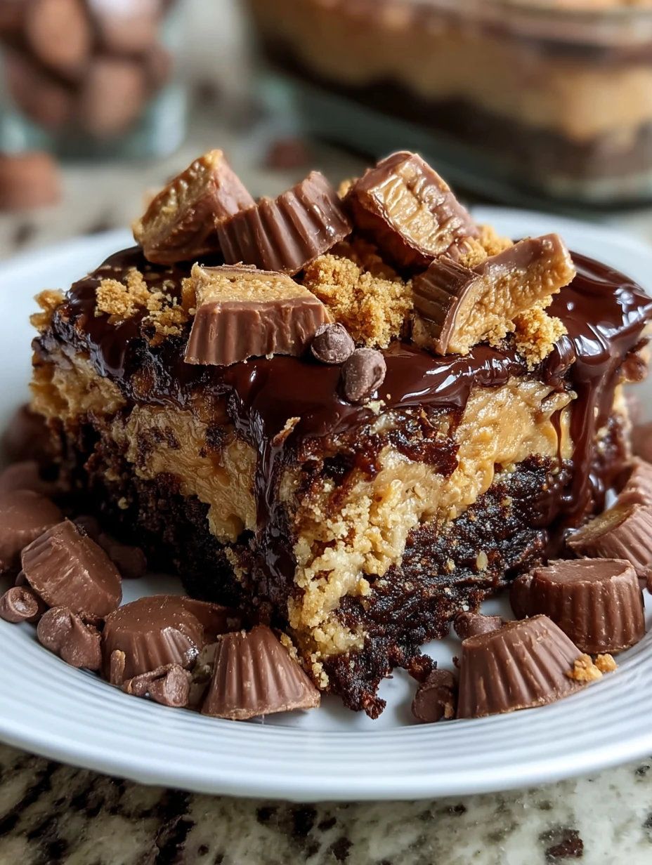 Peanut Butter Cup Dump Cake