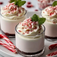 Peppermint Cheesecake Mousse Cups