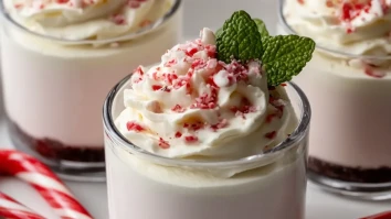 Peppermint Cheesecake Mousse Cups