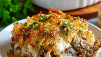 Simple French Onion Beef Casserole