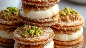 Baklava Cream Sandwich Cookies