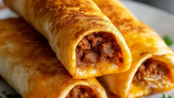 Beef and Cheese Chimichangas