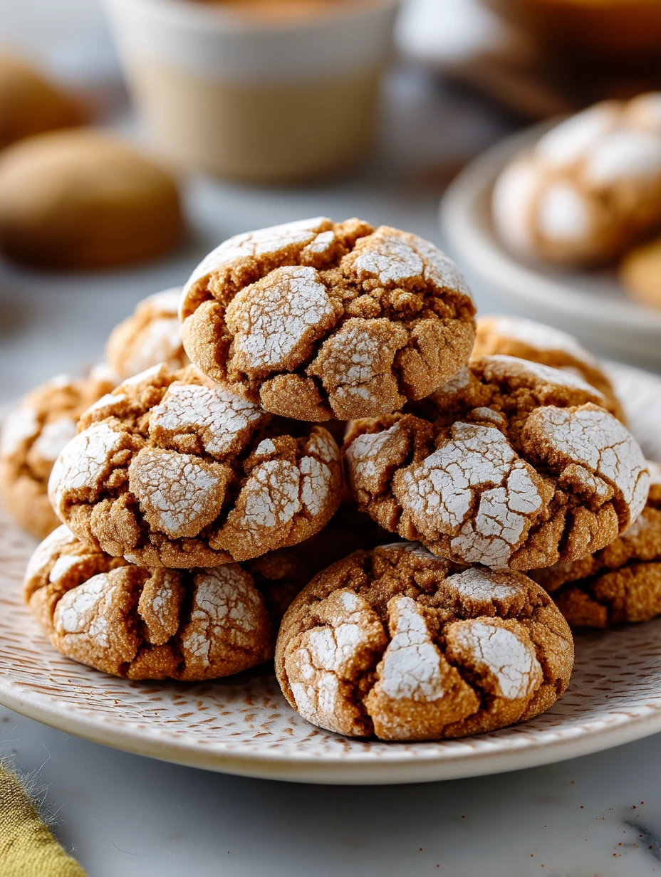 Brown Butter Cinnamon Crinkle Cookies