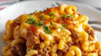 Cheesy Beef and Macaroni Casserole