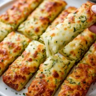 Cheesy Zucchini Breadsticks