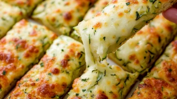Cheesy Zucchini Breadsticks