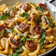 Chicken Apple Sausage One Pan Pasta