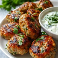 Chicken Kofta with Garlic Yogurt
