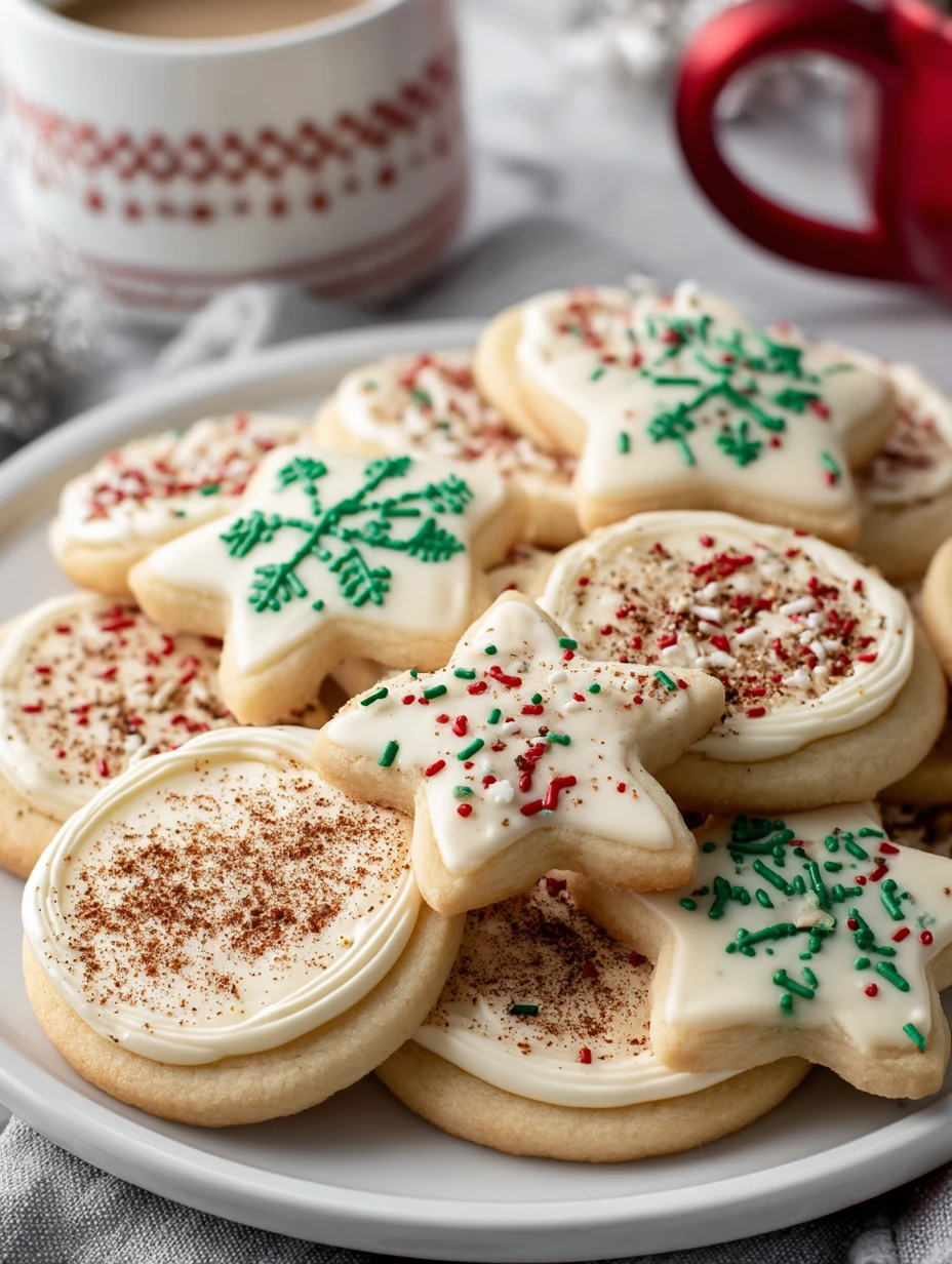 Christmas Eggnog Sugar Cookies