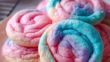 Fluffy Cotton Candy Cookies