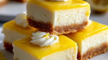 Heavenly Lemon Cheesecake Bars