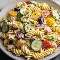 High-Protein Creamy Ranch Pasta Salad
