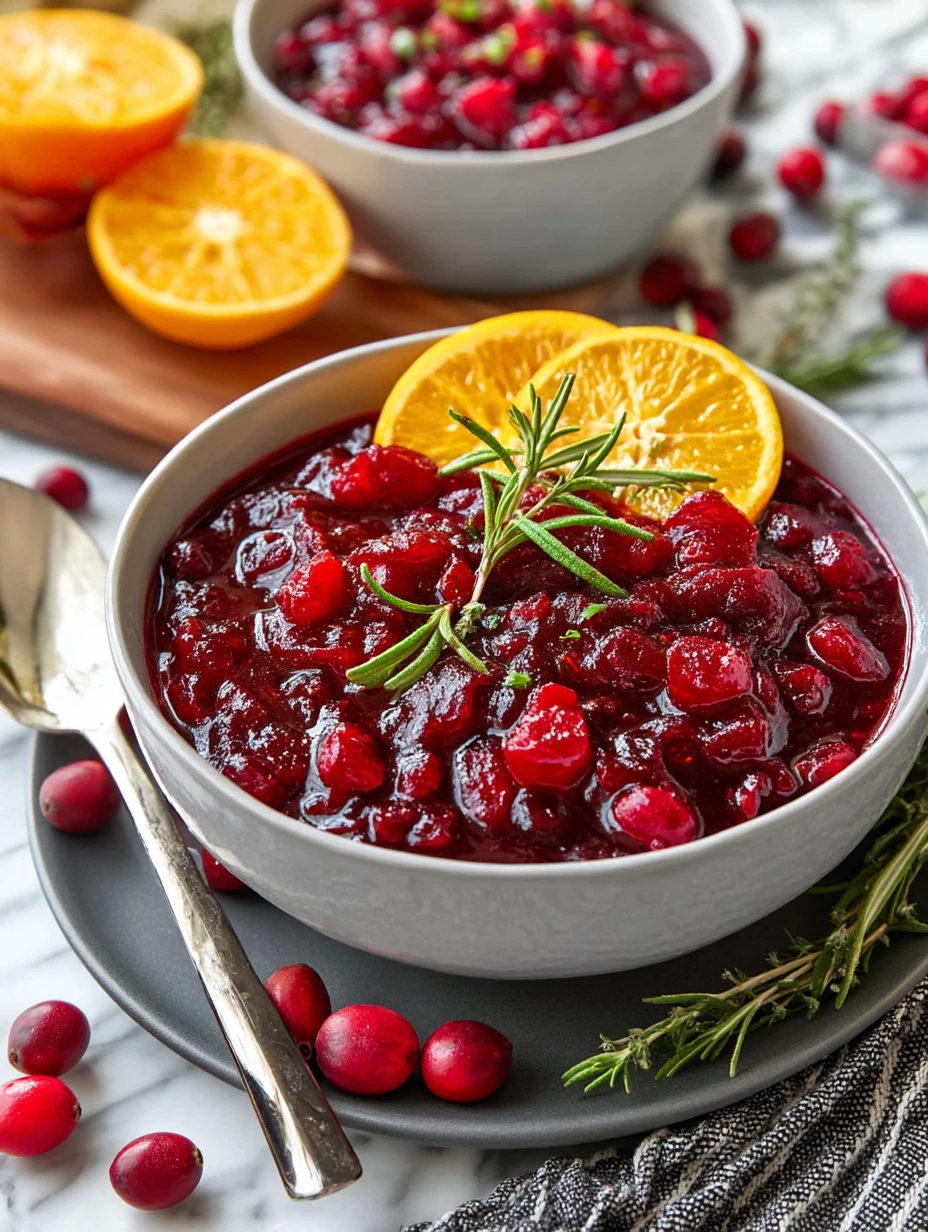 Homemade Cranberry Orange Sauce