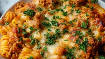 Homemade Ground Turkey Pasta Bake