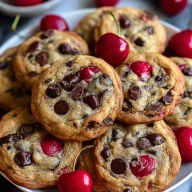 Maraschino Cherry Chocolate Chip Cookies