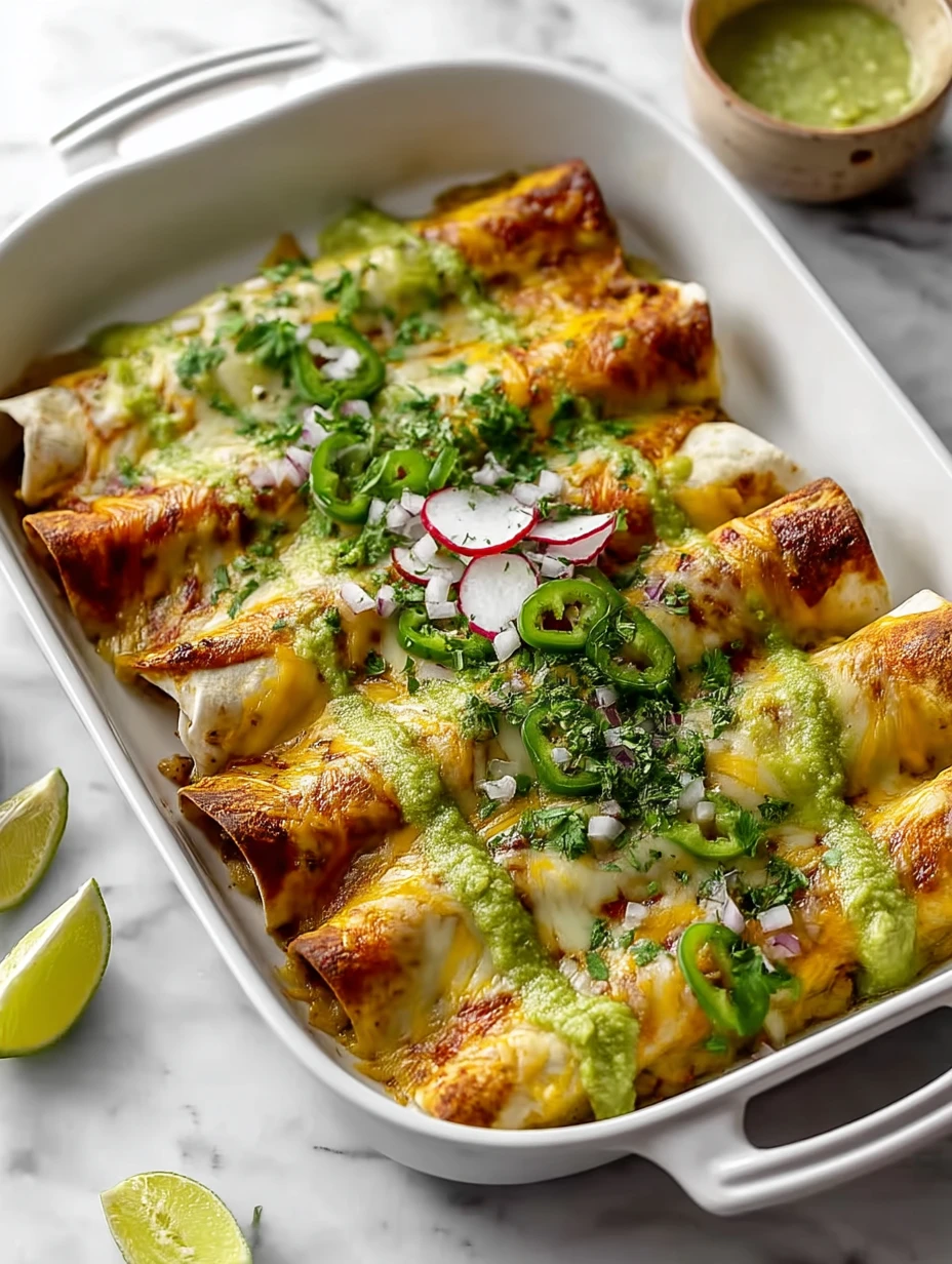 Irresistible Beef Enchiladas With Green Sauce