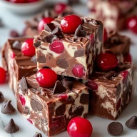Irresistible Cherry Garcia Fudge