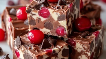 Irresistible Cherry Garcia Fudge