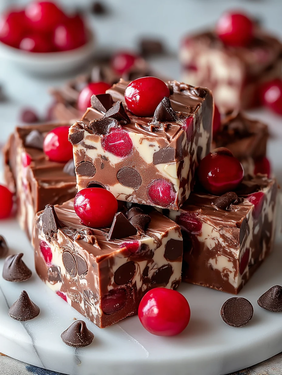 Irresistible Cherry Garcia Fudge