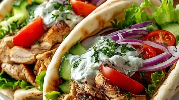 Irresistible Greek Chicken Gyros