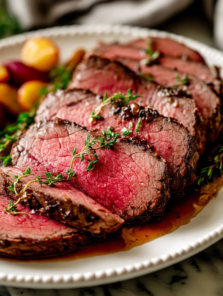 Juiciest Top Round Roast