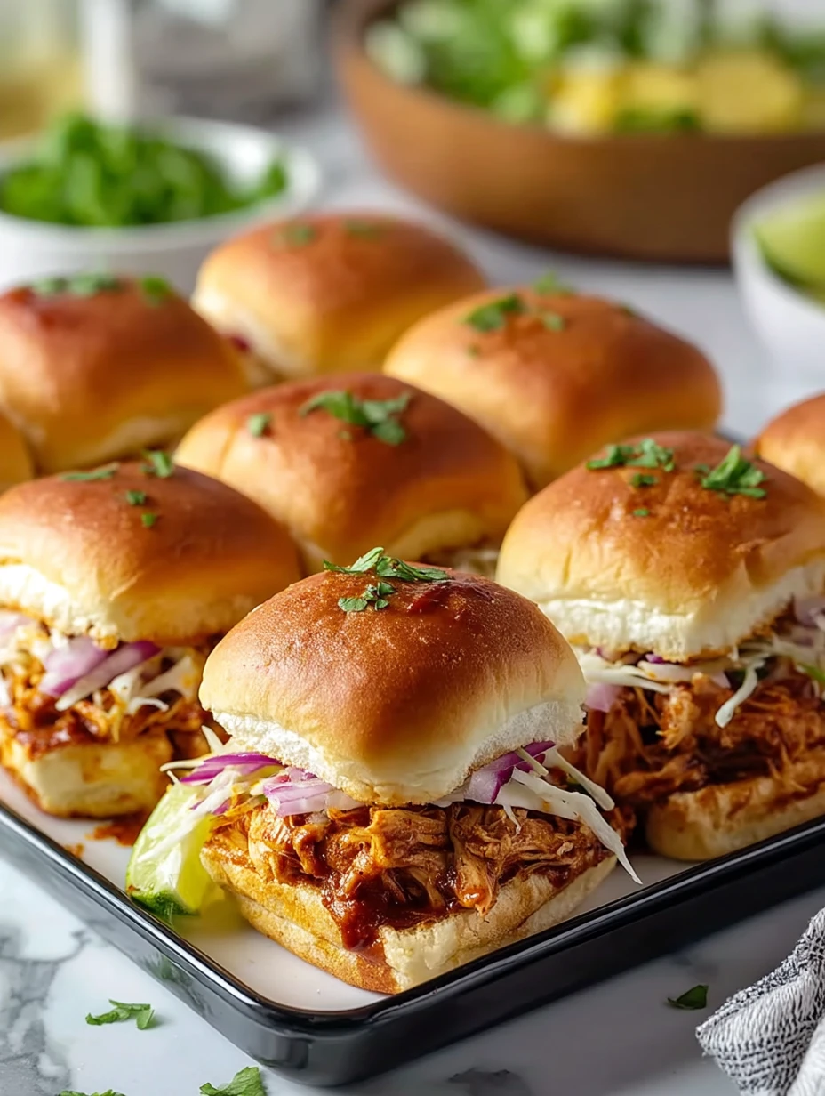 Quick BBQ Chicken Sliders