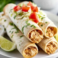 Crockpot Chicken Taquitos