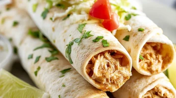 Crockpot Chicken Taquitos