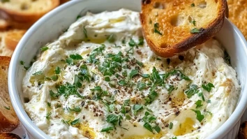 Warm Boursin Dip with Crostini