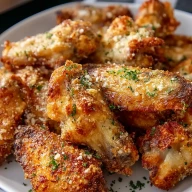 Air Fryer Parmesan Crusted Chicken Wings