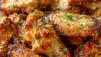 Air Fryer Parmesan Crusted Chicken Wings