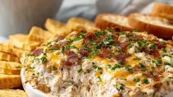 Cheesy Crack Chicken Dip