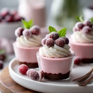 Cranberry Mousse Cups