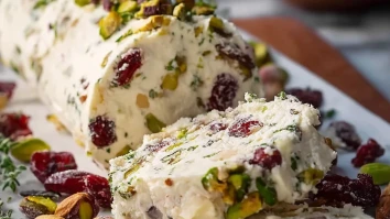 Cranberry Pistachio Cheese Log