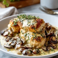 Creamy Mushroom Asiago Chicken