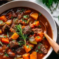Crockpot Sweet Potato Beef Stew
