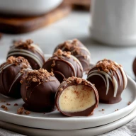 Dark Chocolate Eggnog Truffles