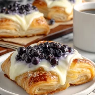 Decadent Blueberry Cream Cheese Danish